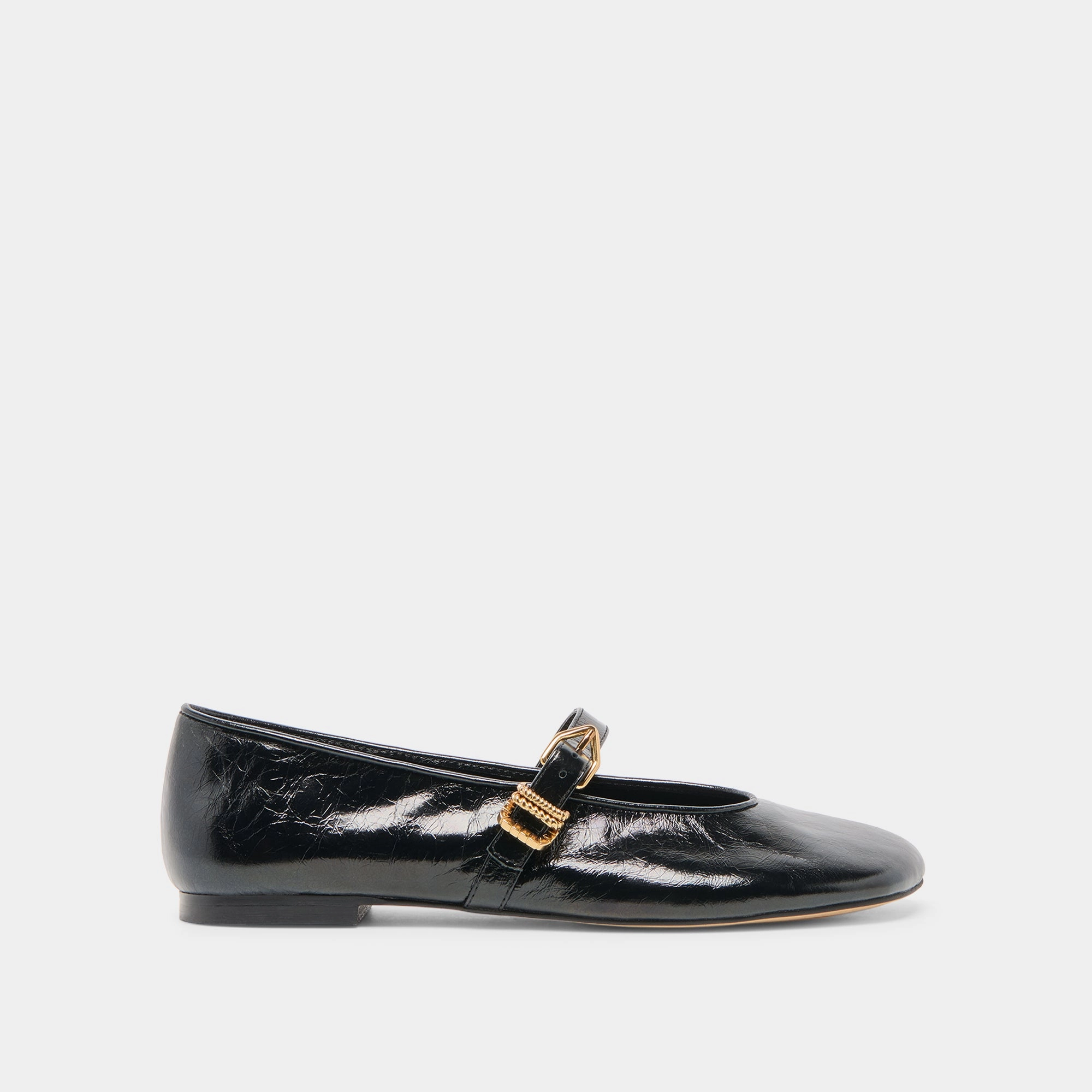 ethnic ALIZZA BALLET FLATS MIDNIGHT CRINKLE PATENT