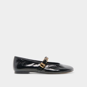 ethnic ALIZZA BALLET FLATS MIDNIGHT CRINKLE PATENT