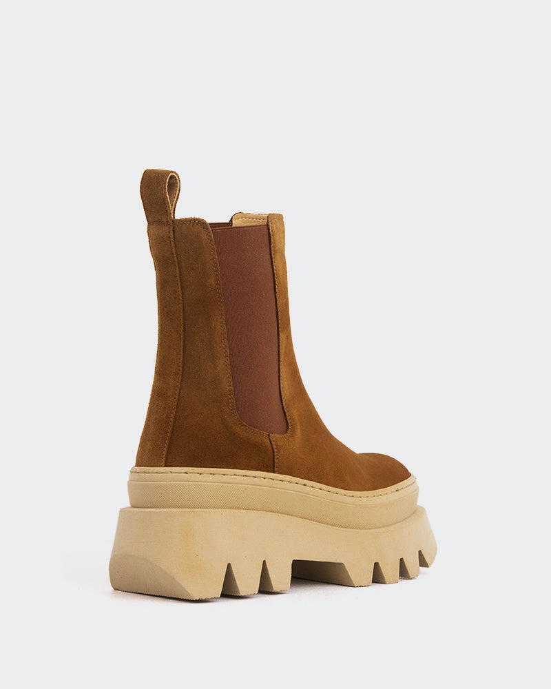 Wolfe Camel Suede Rugged Built Rainy Day Commuter All Day Use