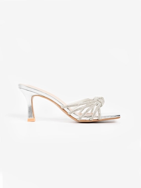 Fast Fit Princess Knot Glitter Mules