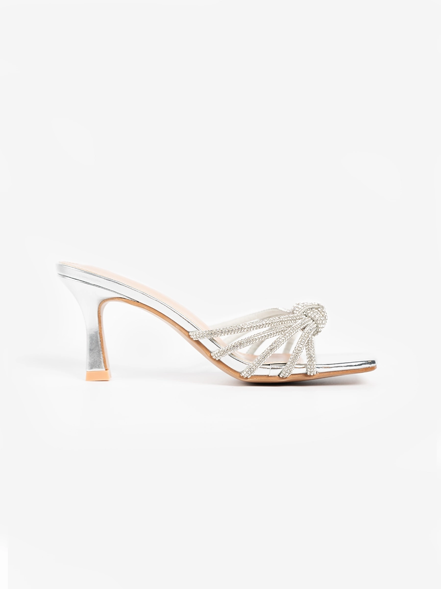 Princess Knot Glitter Mules Workplace Ease Open Office
