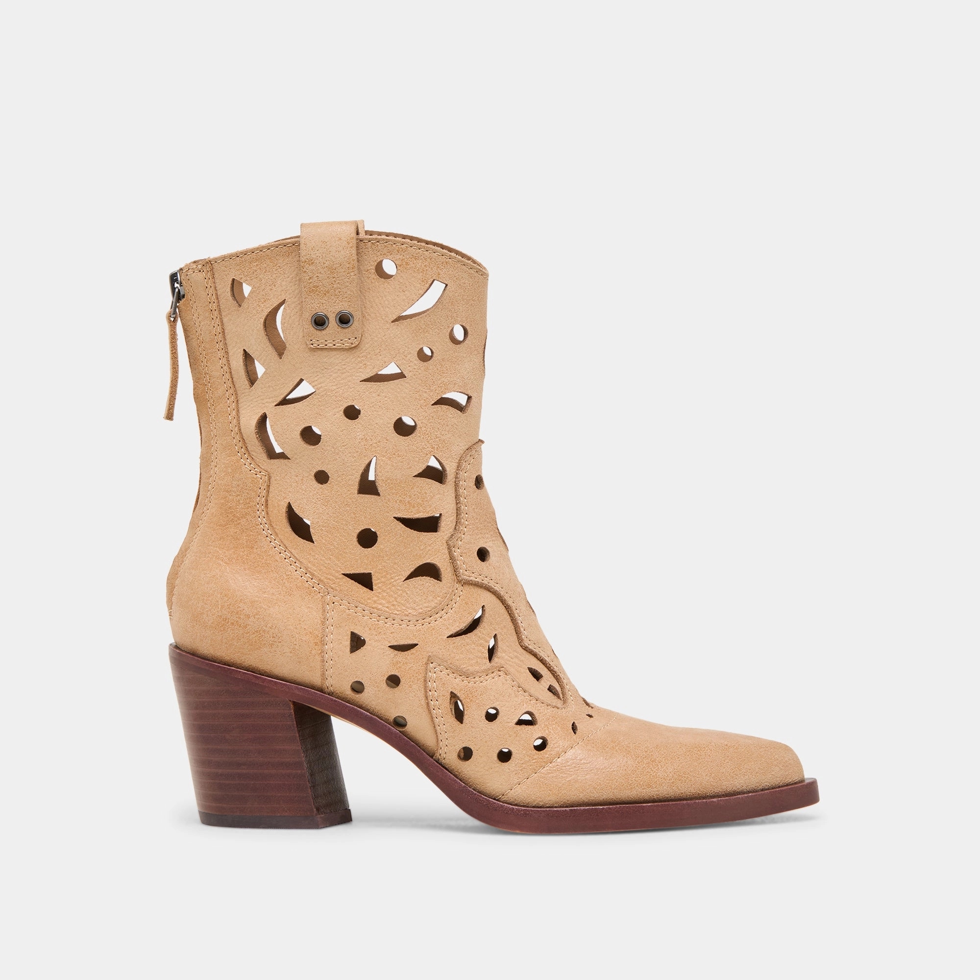 Optimal flair Ultra-soft sole ZENOBI BOOTIES CAMEL DISTRESSED LEATHER