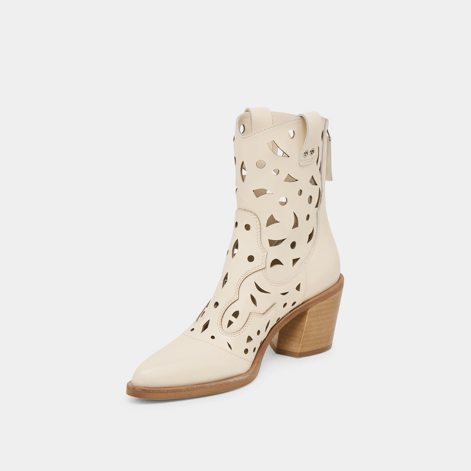 ZENOBI BOOTIES OFF WHITE LEATHER Fitting