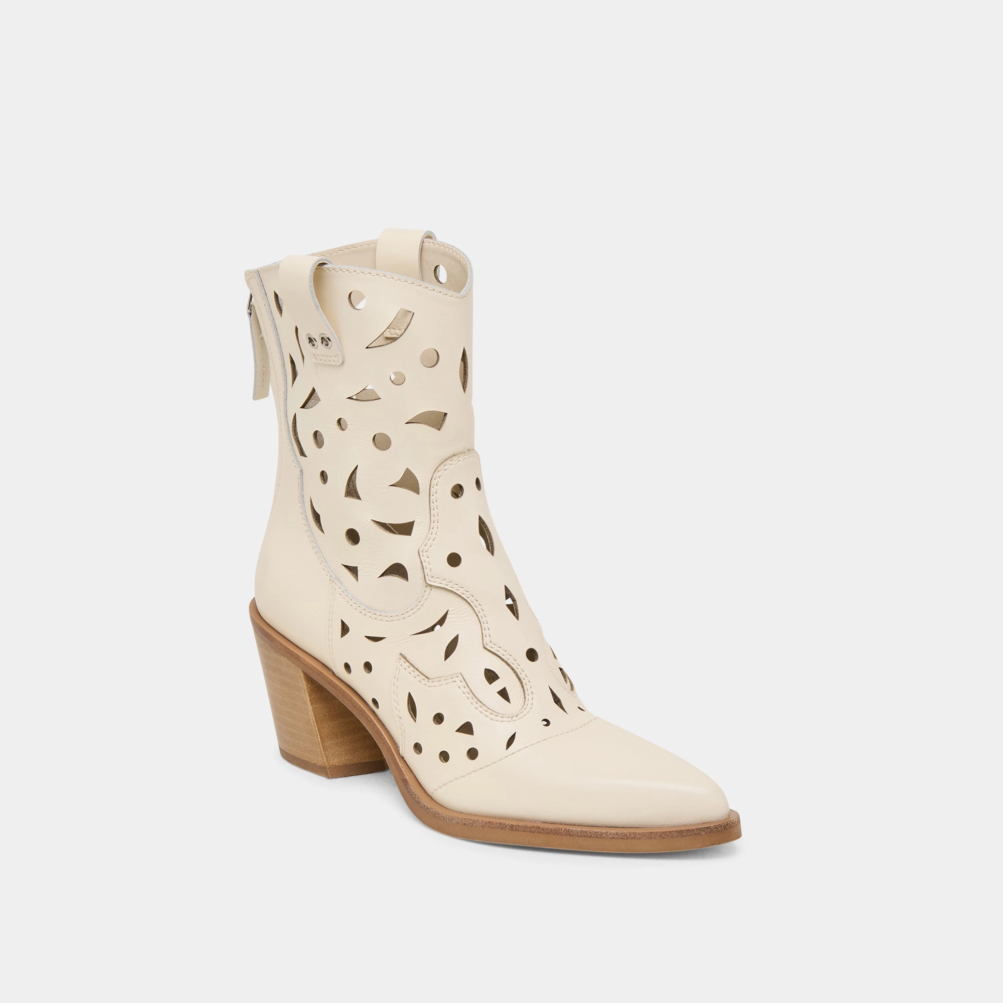 ZENOBI BOOTIES OFF WHITE LEATHER Impact-absorbing design Gift