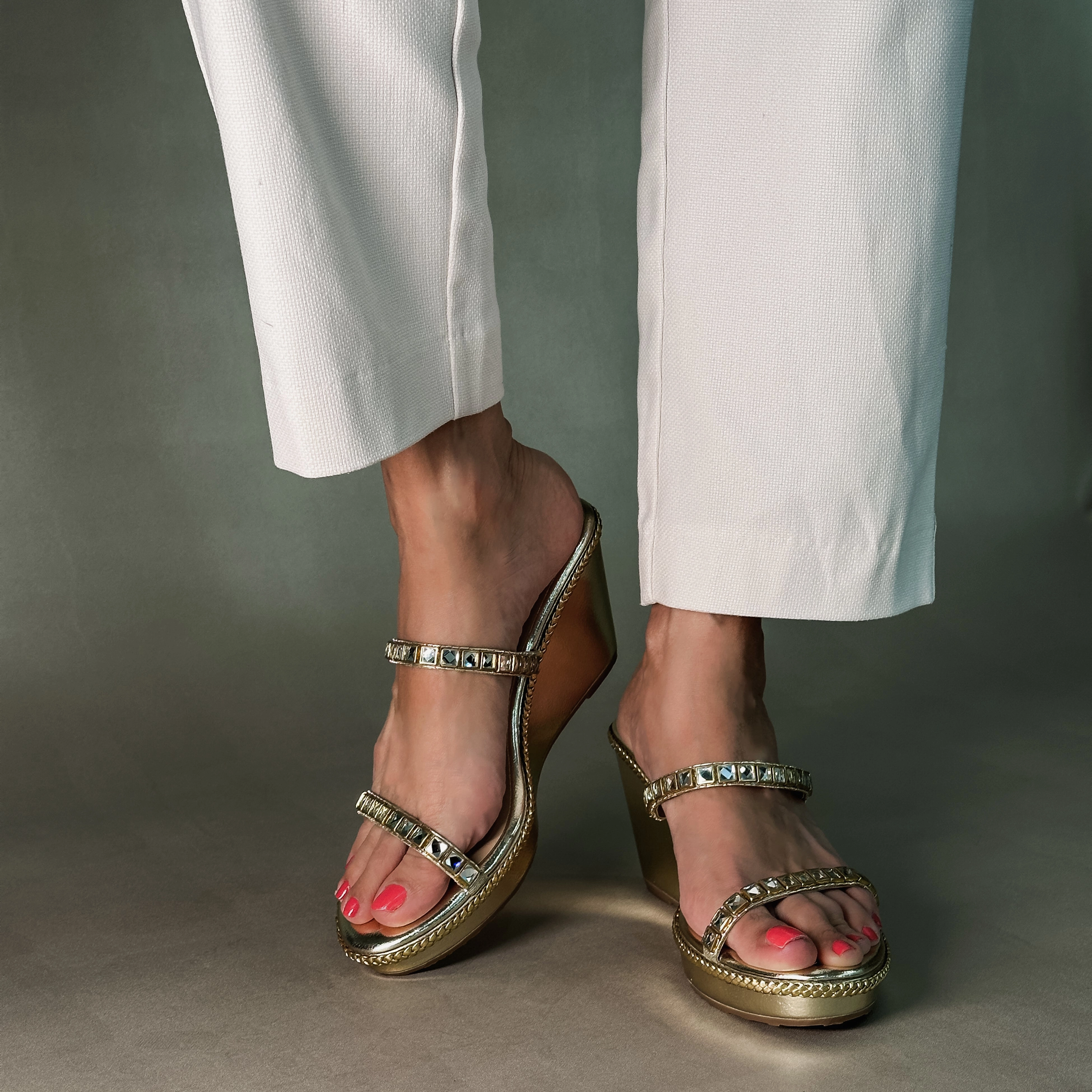 Cruise Wear Lightweight EVA ZOYA- GOLD WEDGES